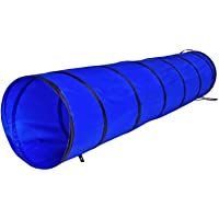 dibea Túnel para perros túnel de agilidad para mascotas (S) 200x40 cm color Azul